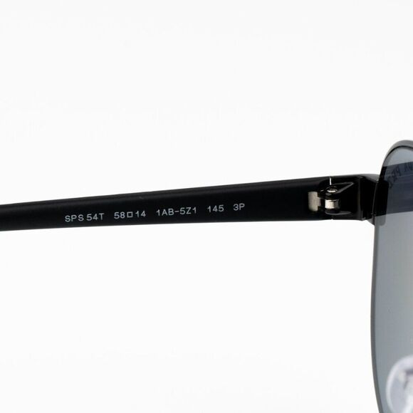 NEW Prada Linea Rossa PS54TS 1AB5Z1 Black Polarized Grey Pilot Unisex Sunglasses - Picture 12 of 12